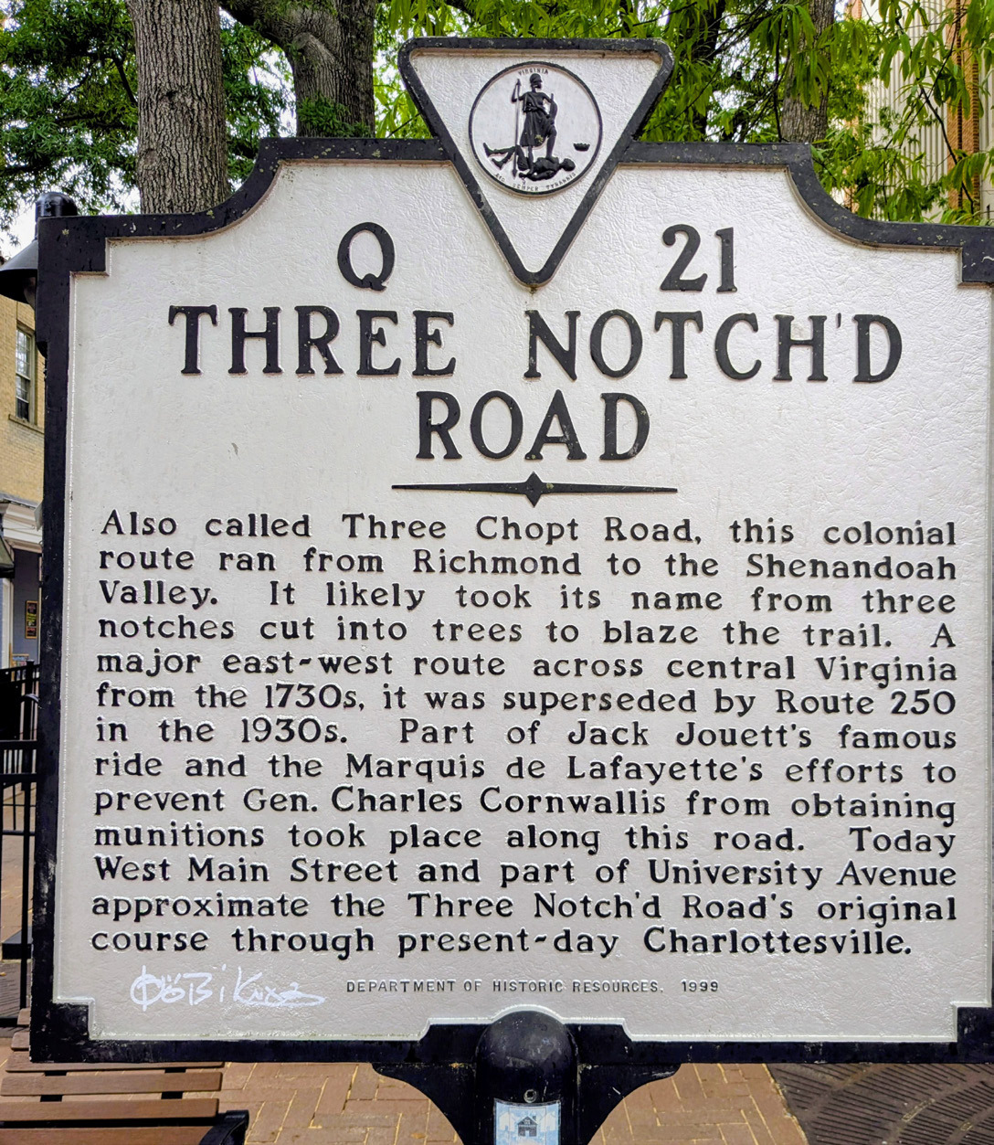 Roadside History - Three Notch’d Road - The Central Virginian